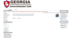 Desktop Screenshot of georgiaknifemakersguild.com