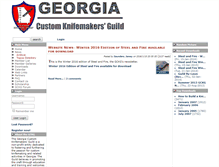 Tablet Screenshot of georgiaknifemakersguild.com